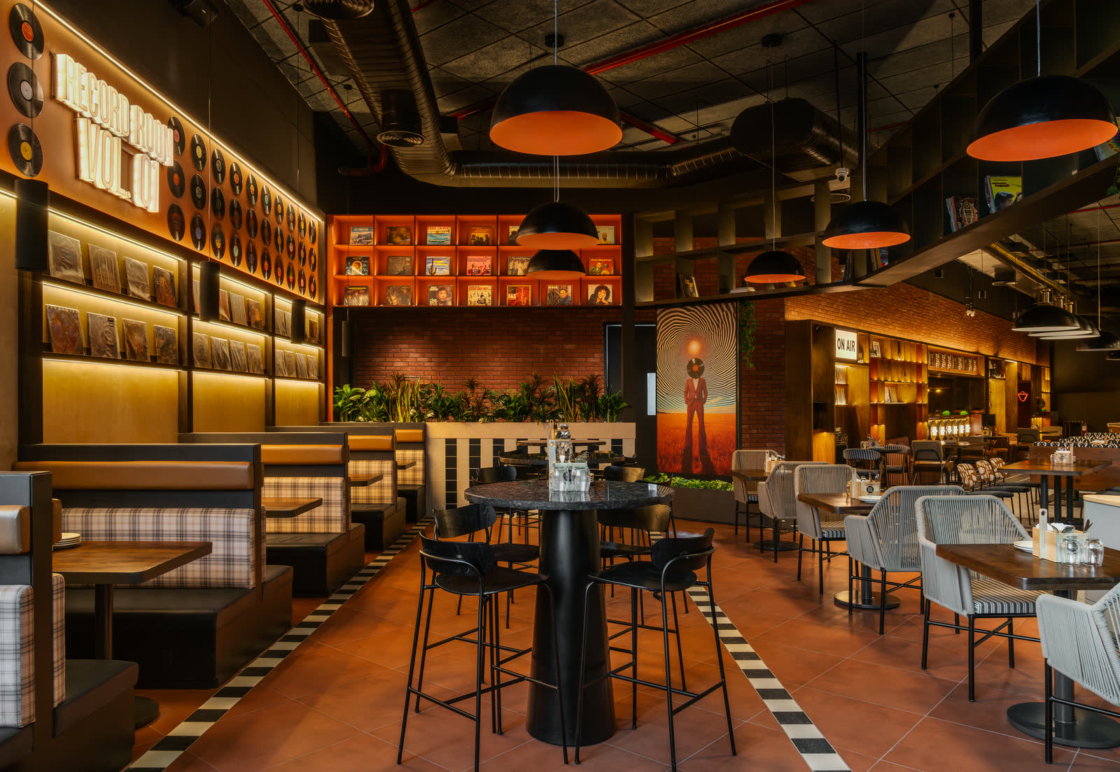 Interiors at 33&Brew, Whitefield